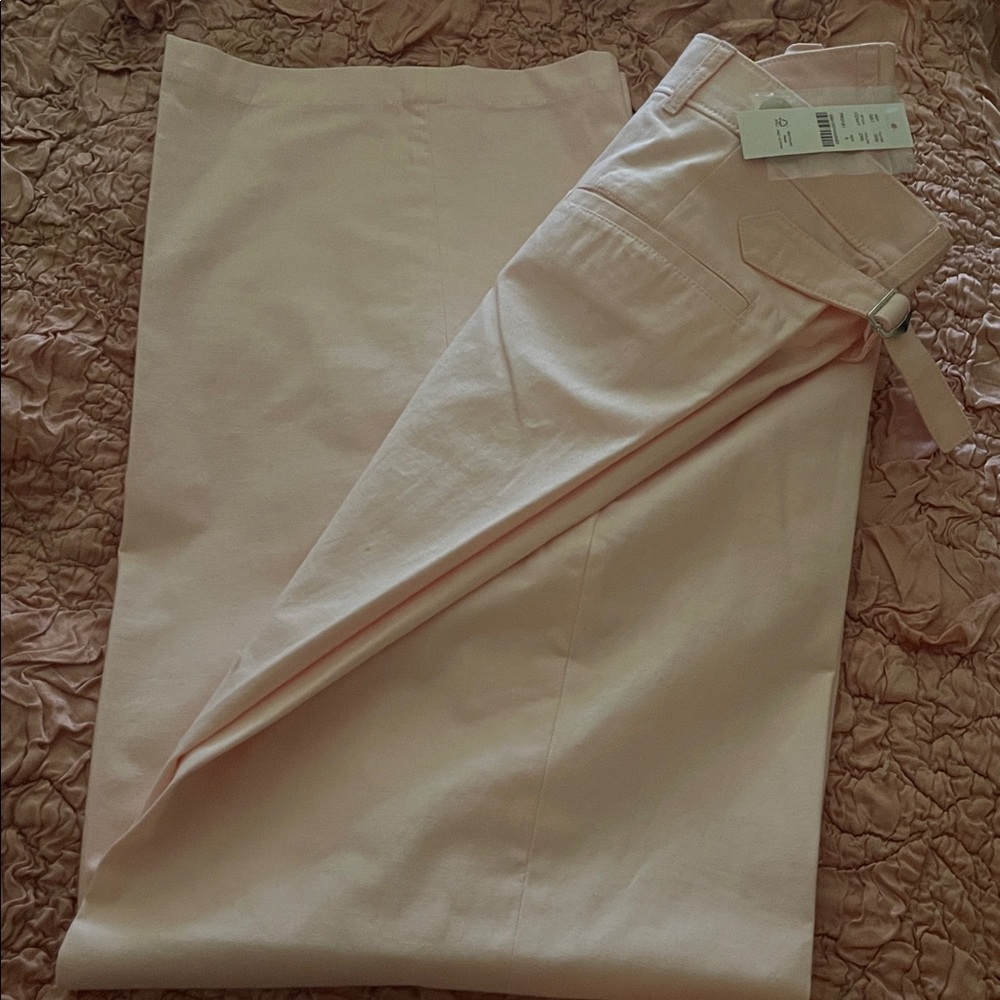 J. Crew Blush Pink Cotton Linen Pants NEW WITH TAGS